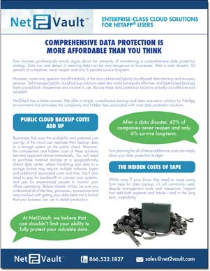 COMPREHENSIVE DATA PROTECTION IS MORE AFFORDABLE THAN YOU THINK
